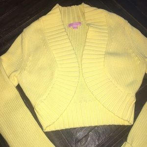 Lilly Pulitzer Yellow Cardigan Sweater